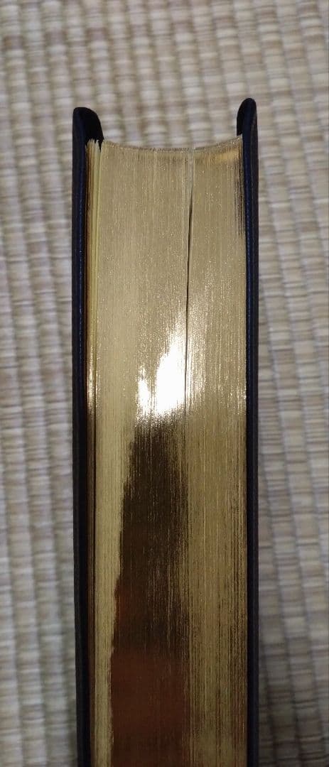 文語訳聖書 三方金の大型革装聖書