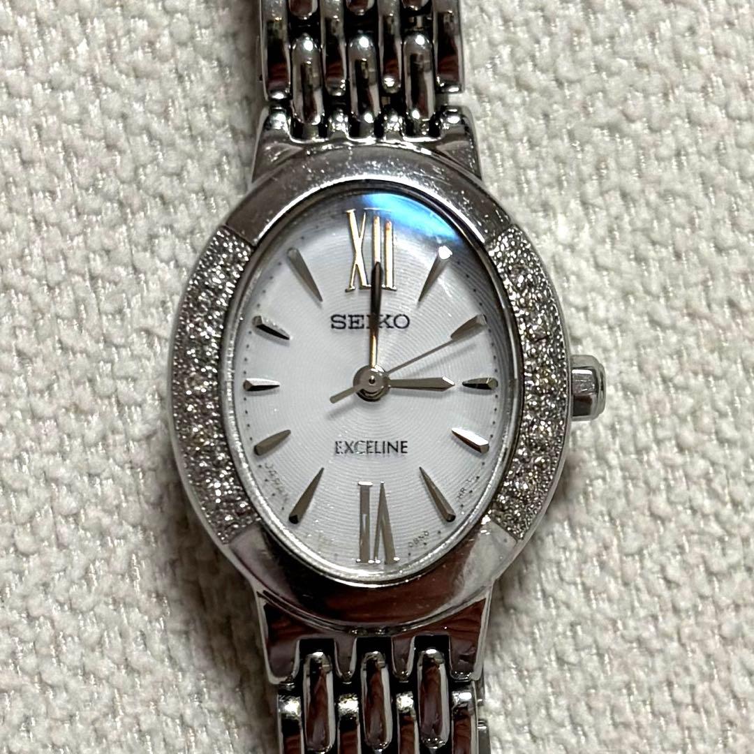 セイコー　エクセリーヌ　ダイヤベゼル　10P ジャンク品