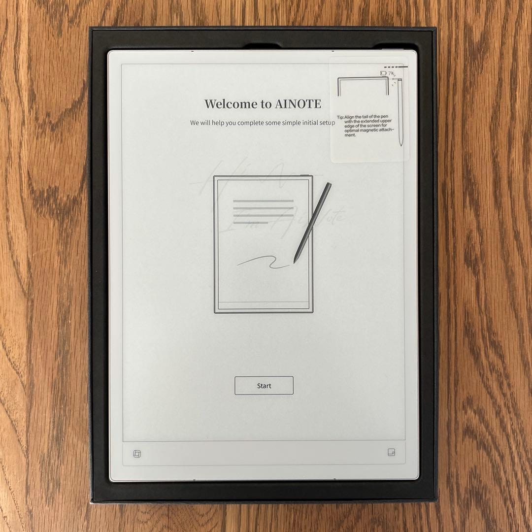 AINOTE 2 本体 + ペン付き ＋ 純正ケースカバー付き ＋ 替芯付き