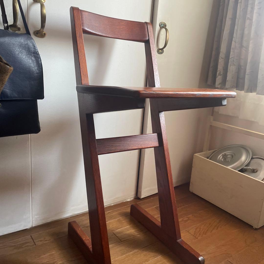 無垢　欅　ダイニングチェア　カウンターチェア