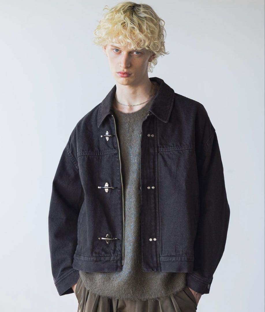 HARE ファイヤーマンバックルデニムブルゾン　アダストリア　RAGE BLUE