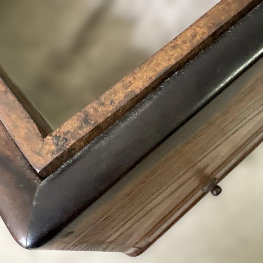 最終処分特価コンパクトな長火鉢　上品煎茶用ミニ灰付き素敵な木の雰囲気茶道具状態良