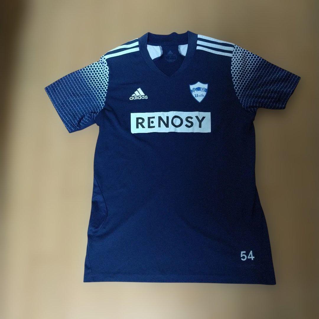 adidasアディダス青山学院大学サッカー部練習着移動着上下ポロシャツＬサイズ