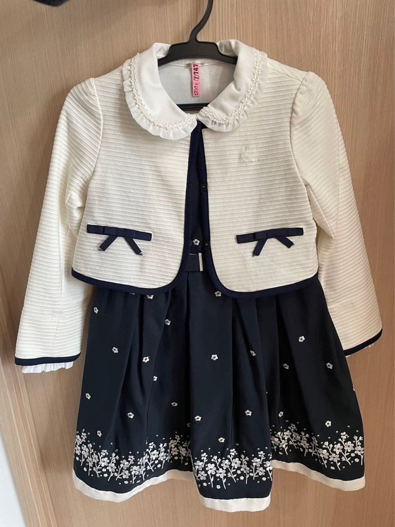 kumikyoku 卒園・入園式用 ブラウス ワンピース ボレロ3点 120