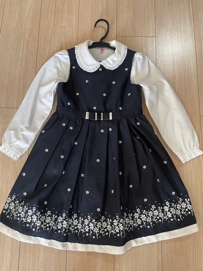 kumikyoku 卒園・入園式用 ブラウス ワンピース ボレロ3点 120