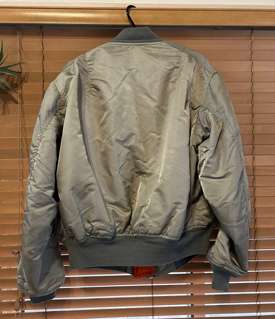 ジャケット・アウター ALPHA MA-1 FLIGHT JACKET silver