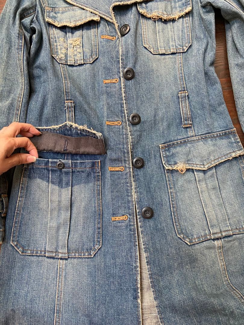 LGB ☆ 超希少 00s 初期デニムロングジャケット　未使用に近い美品