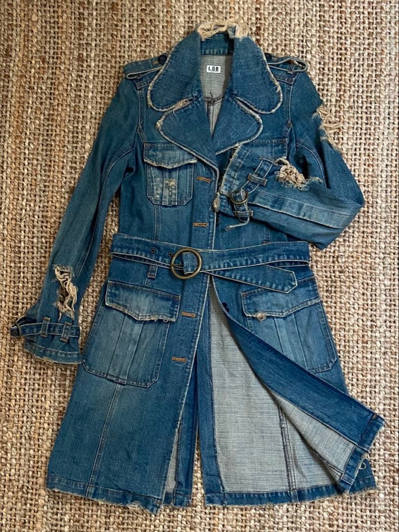 LGB ☆ 超希少 00s 初期デニムロングジャケット　未使用に近い美品