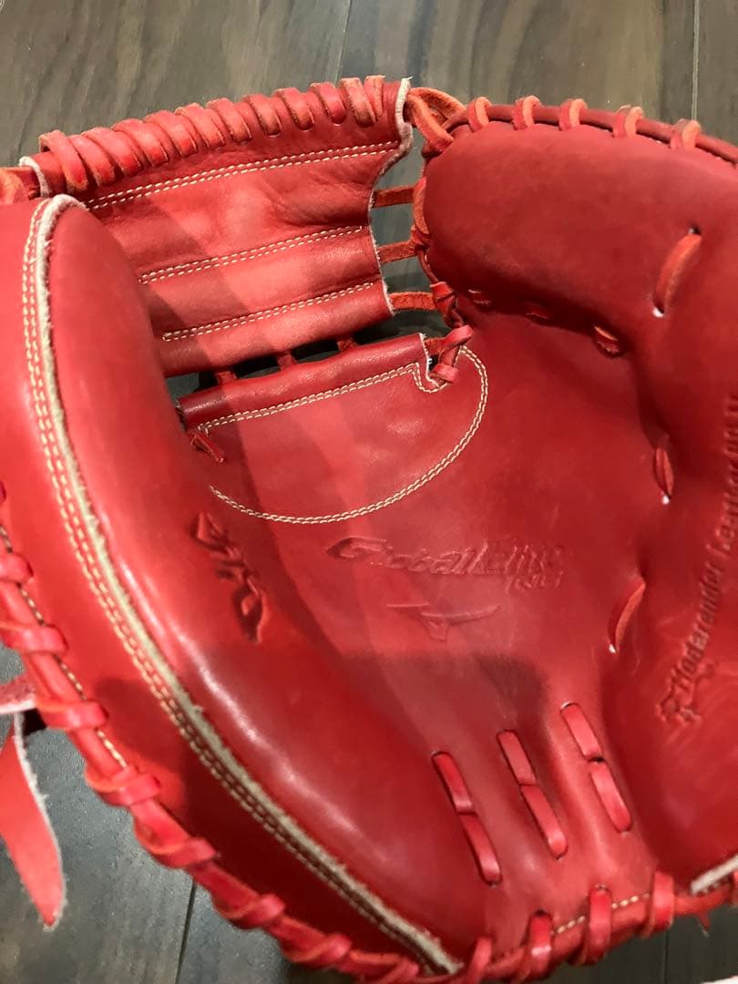Mizuno Global Elite キャッチャーミット 赤