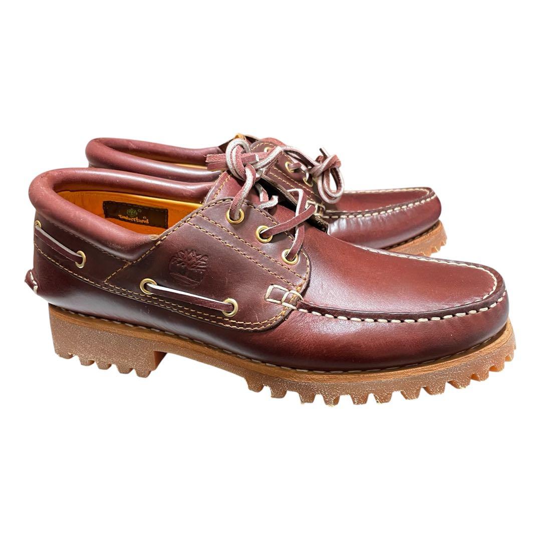 【新品】【未使用】28cm ティンバーランド 3eye モカシン バーガンディ