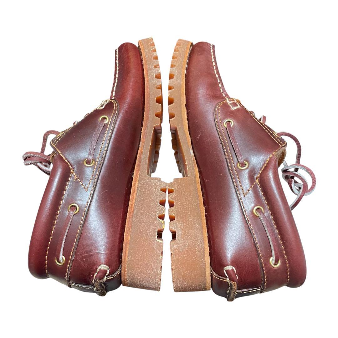 【新品】【未使用】28cm ティンバーランド 3eye モカシン バーガンディ