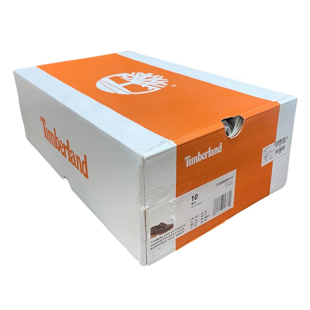 【新品】【未使用】28cm ティンバーランド 3eye モカシン バーガンディ