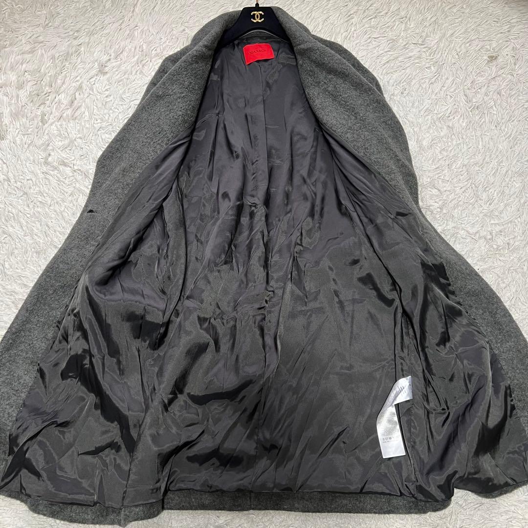 近年 マックスマーラ シャギーロングチェスターコート オーバーサイズ XL相当