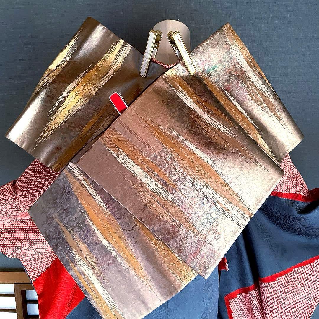 振袖フルセット　手染め　絞り　染分け　成人式振袖　振袖　裄丈69 赤