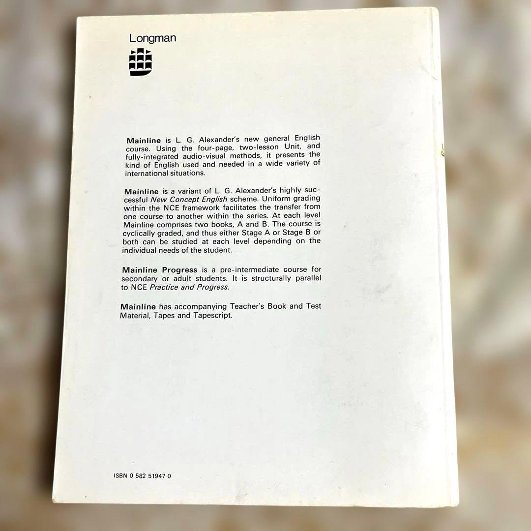 英語教材　パルモア　Mainline Progress B 学生用テキスト