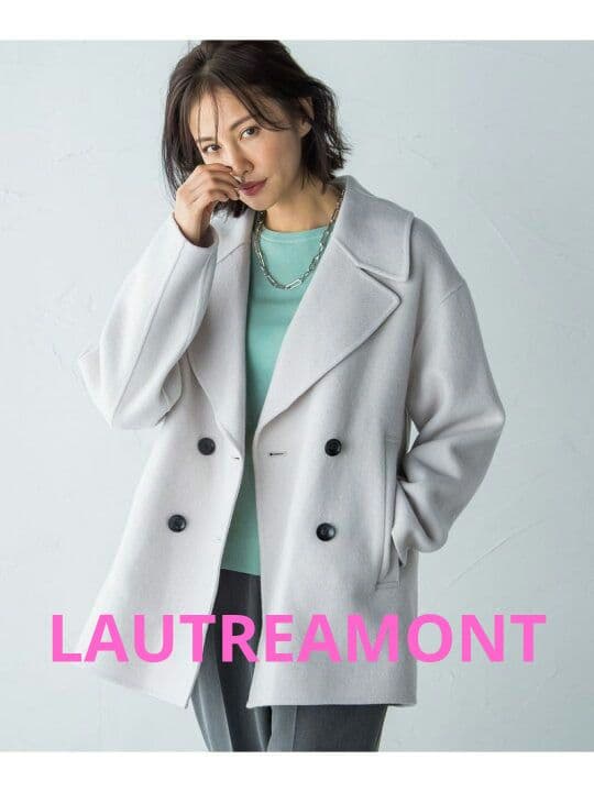 ロートレアモン☆美品☆ ビッグカラーウールリバーコート