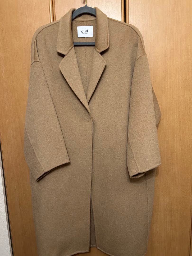 リバー ロング コクーン コート evernavy エバーネイビー