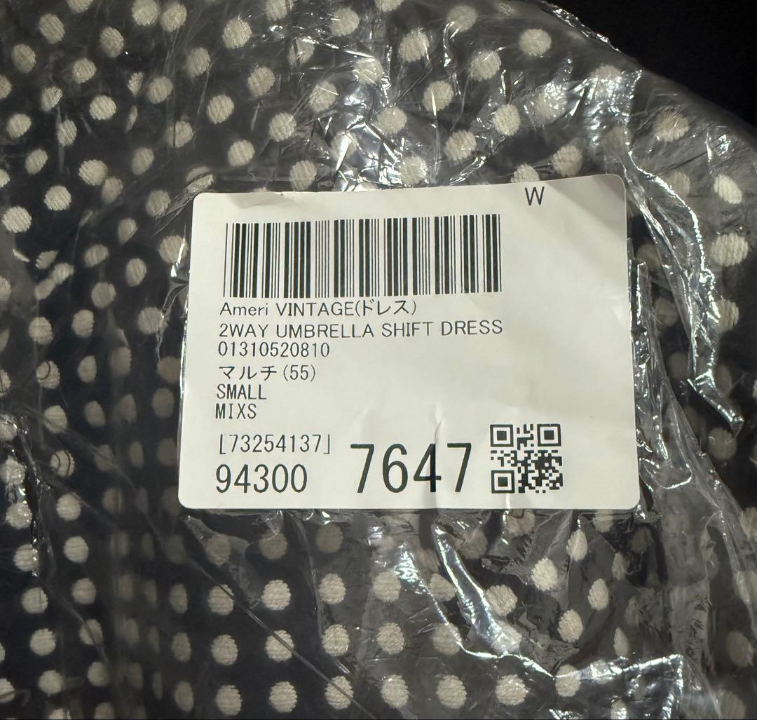 最終価格Ameri 2WAY UMBRELLA SHIFT DRESS(マルチ)