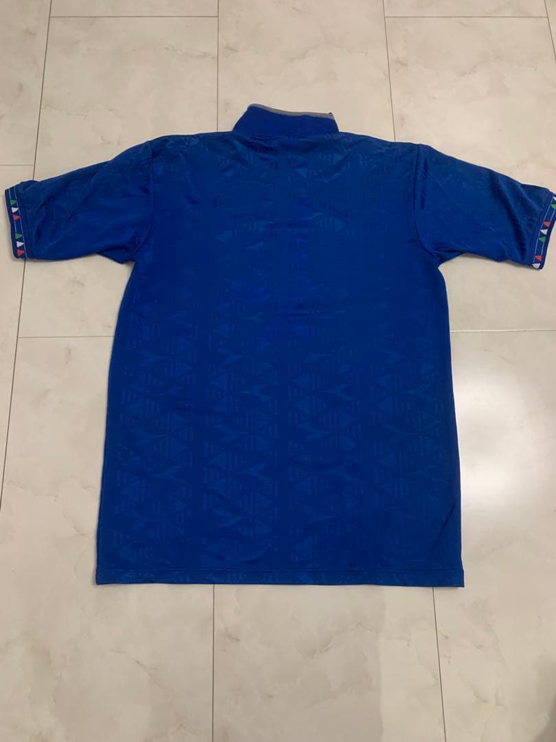 diadora 青 イタリア　94年ワールドカップ　レプリカ　サッカーウェア