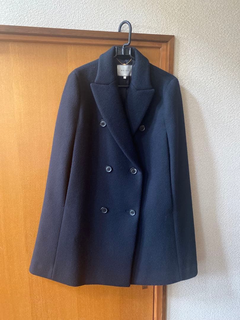 precious掲載　定価9.2万　ベイジ CLOVIS ケープ コート