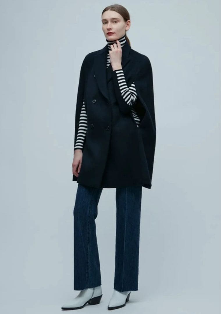 precious掲載　定価9.2万　ベイジ CLOVIS ケープ コート