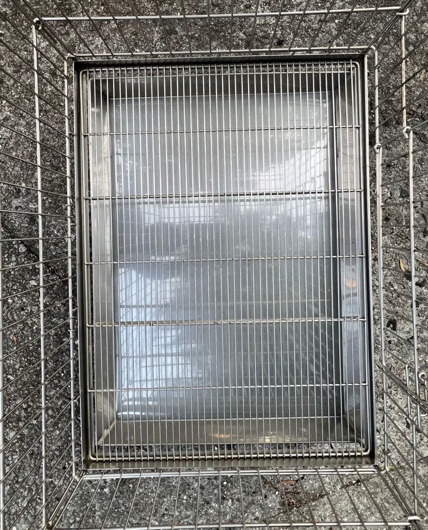 中型犬用金属製ケージ 引き出し式トレイ付き