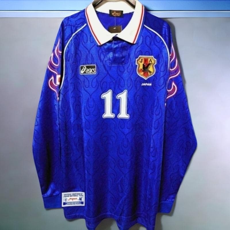1998 日本代表 KAZU 11番 長袖 シャツ 三浦知良
