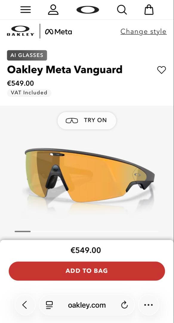 Oakley  Vanguard スマートグラス