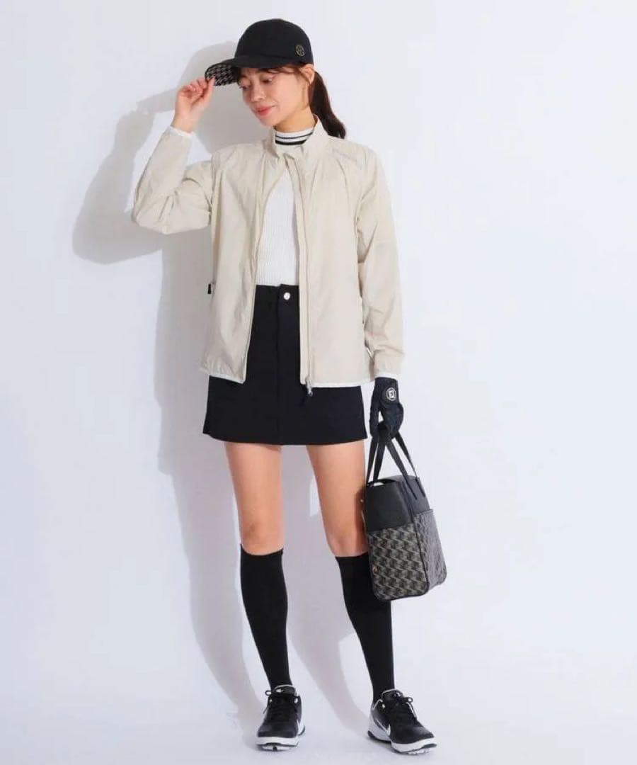 ブリーフィングゴルフ 【撥水ストレッチ】スタンドネックシャカブルゾン　美品