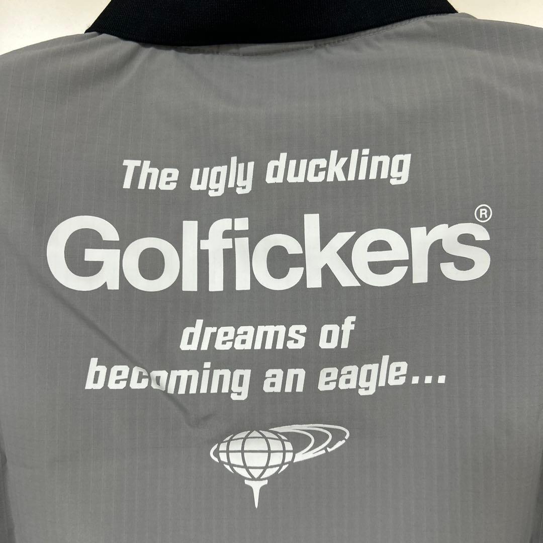 ゴルフィッカーズ×BEAMS GOLF グレー ジップアップシャツ L