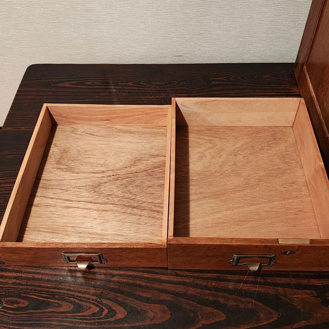 小引き出し5杯　小抽斗　昭和レトロ　木箱　古家具