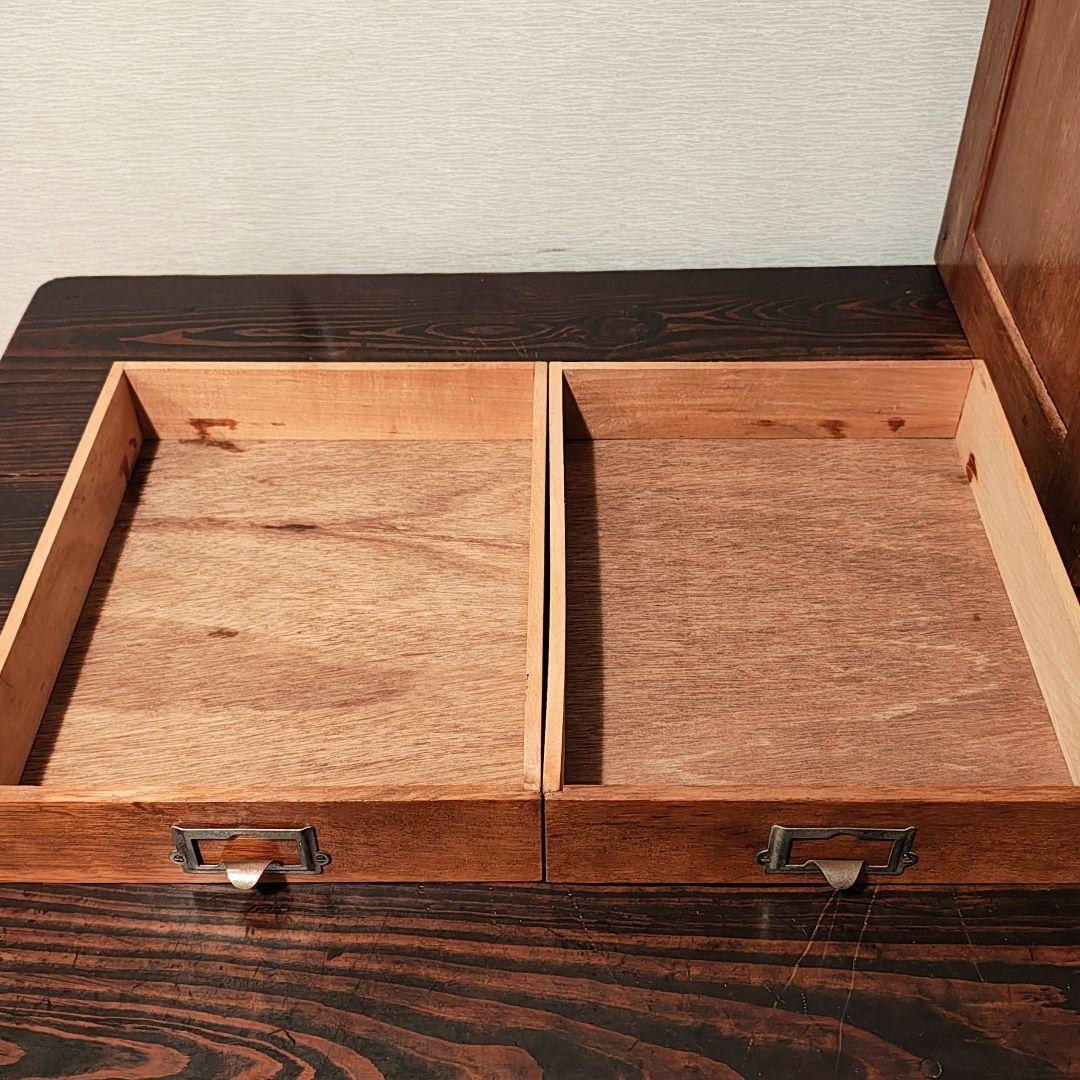 小引き出し5杯　小抽斗　昭和レトロ　木箱　古家具