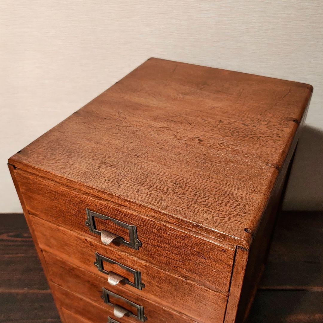 小引き出し5杯　小抽斗　昭和レトロ　木箱　古家具