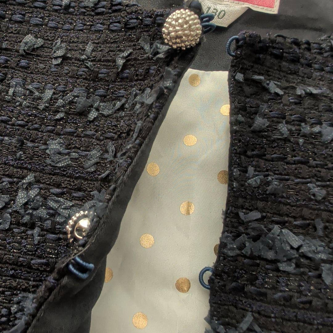 ケイトスペード♠キッズ ツイードセットアップ 入学式 卒園式 セレモニー 130