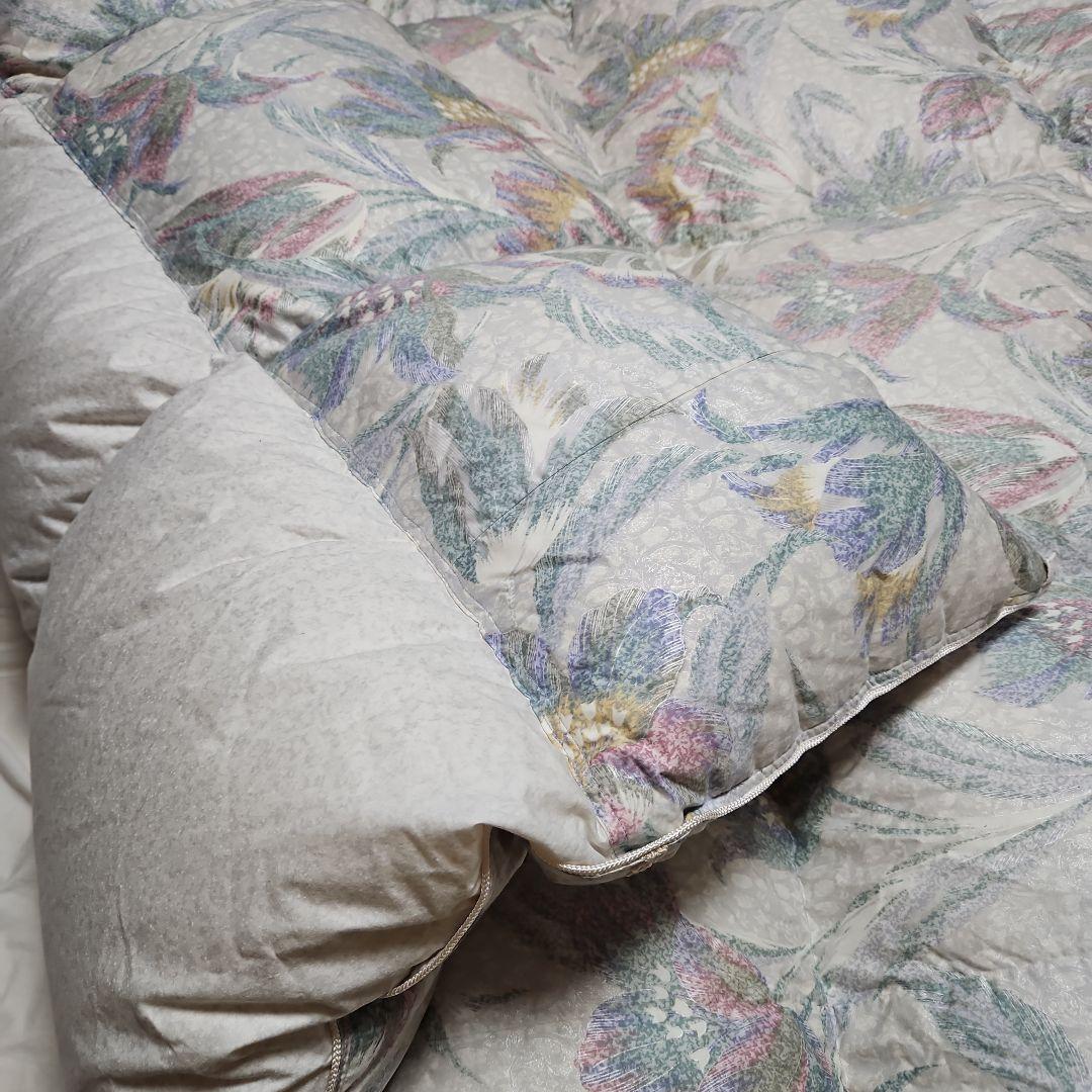 ホワイトグース羽毛掛布団　セミダブル