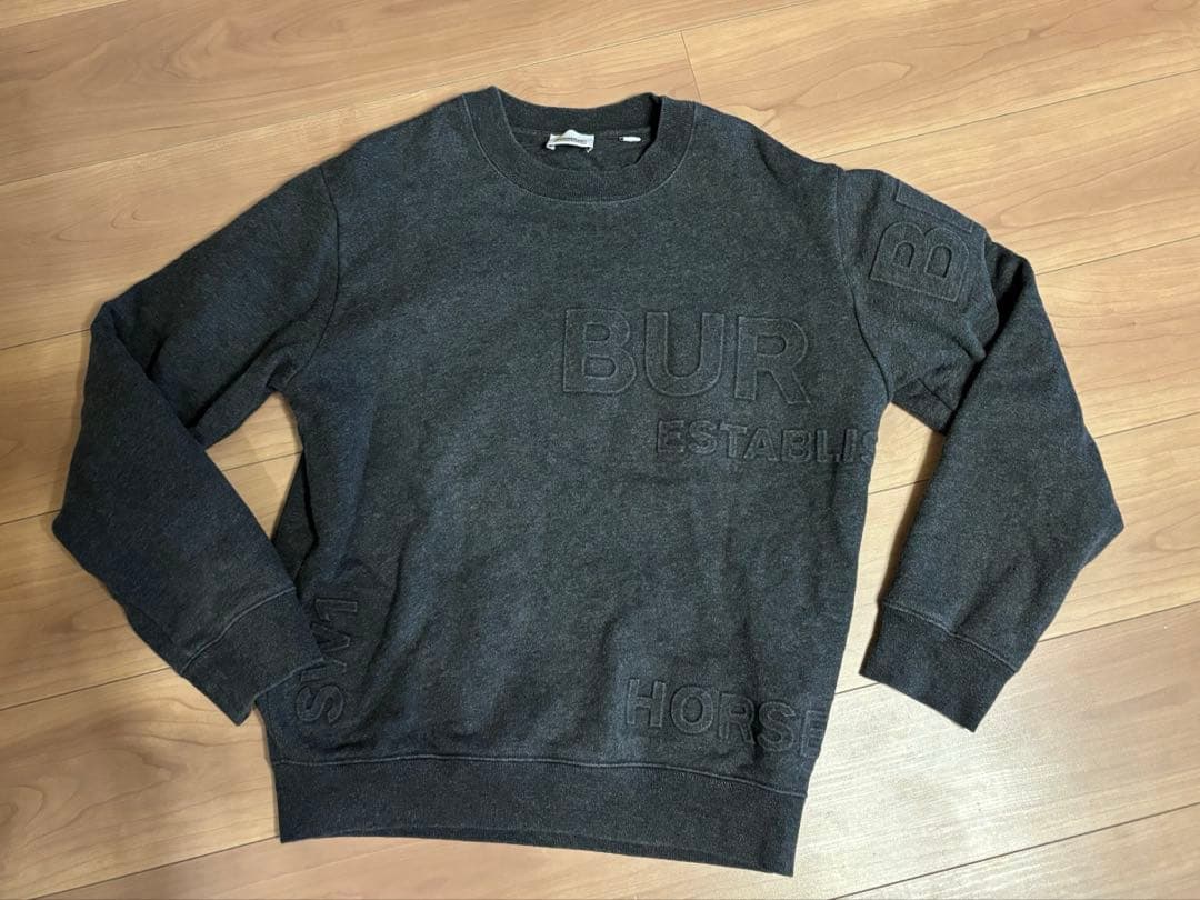 値下 バーバリー ホースフェリー トレーナー スウェット　14y 164 大人可