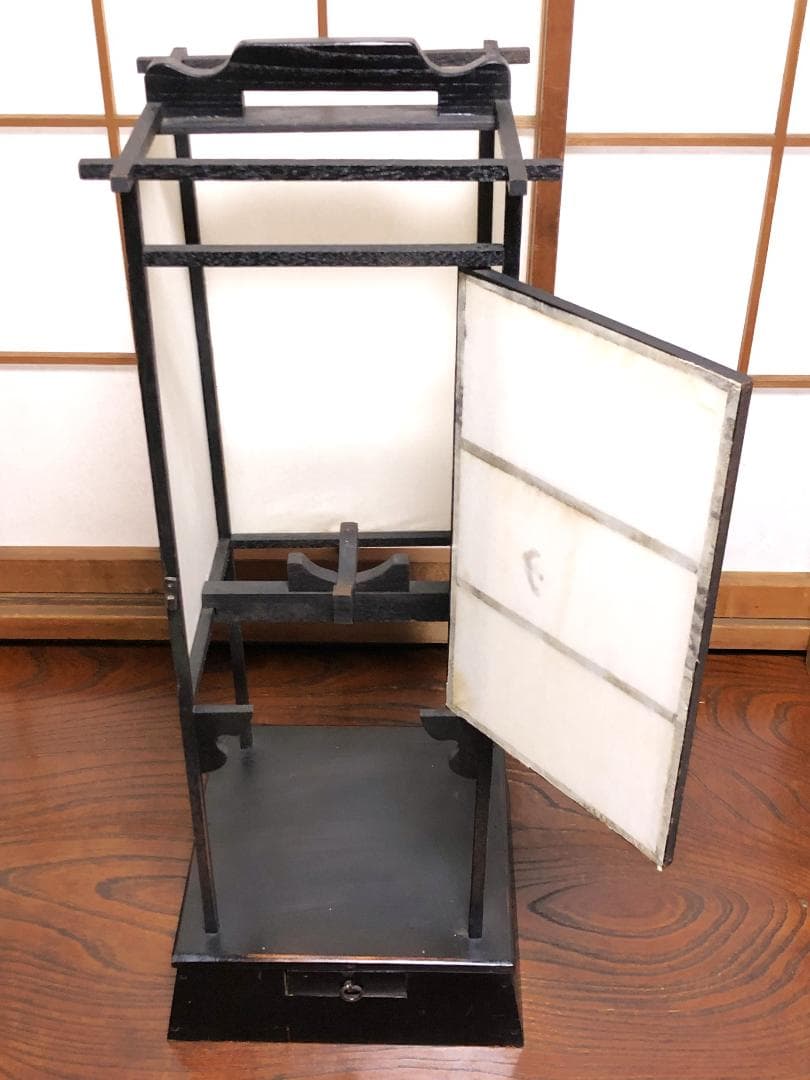 【 骨董行灯 】　蔵出品　全高80.5ｃｍ