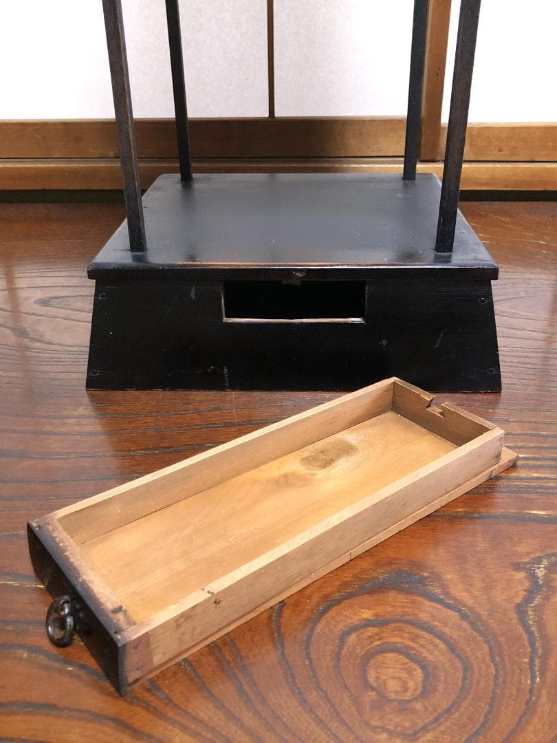 【 骨董行灯 】　蔵出品　全高80.5ｃｍ