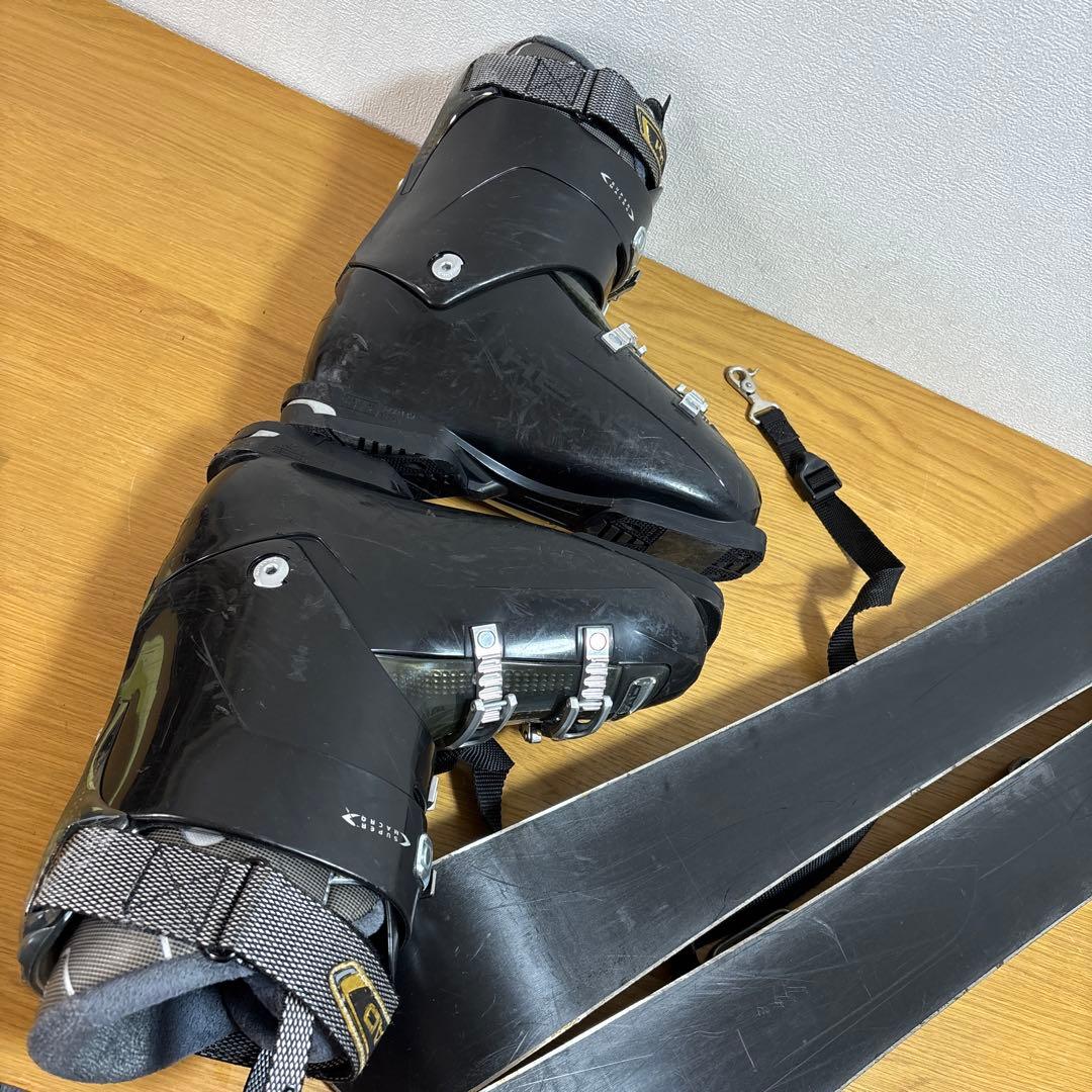メンズ　ショートスキー　ファンスキーセット　Salomon 27cmブーツ付