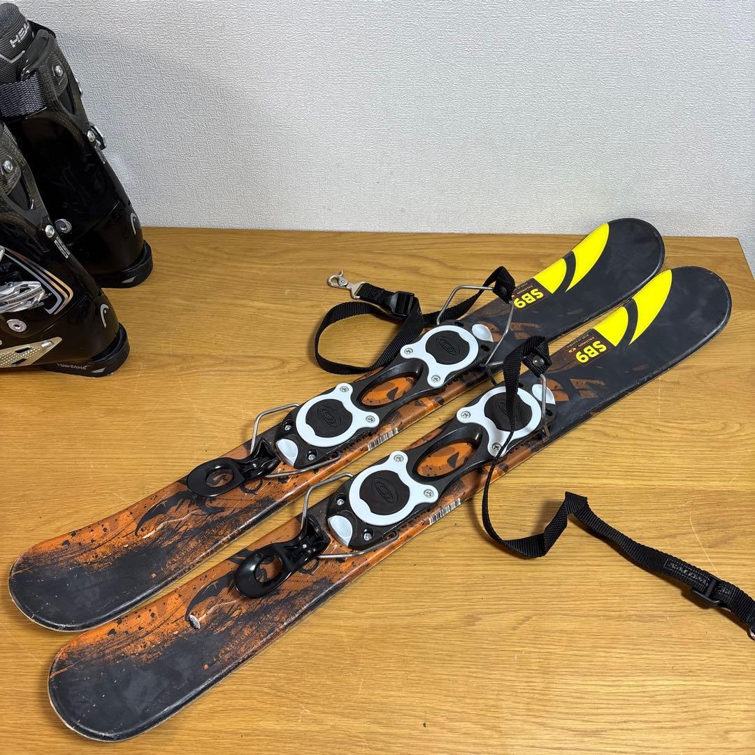 メンズ　ショートスキー　ファンスキーセット　Salomon 27cmブーツ付