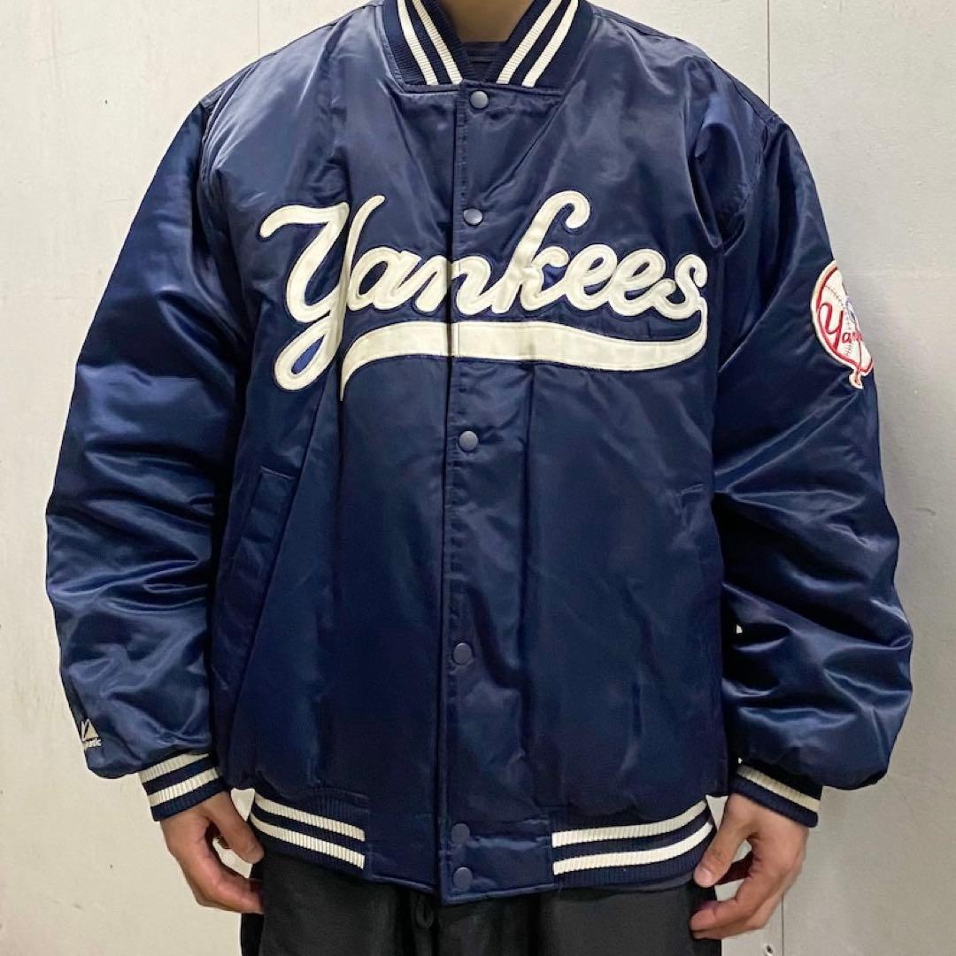 【Majestic】マジェスティック ヤンキース スタジャン 刺繍 ワッペン M