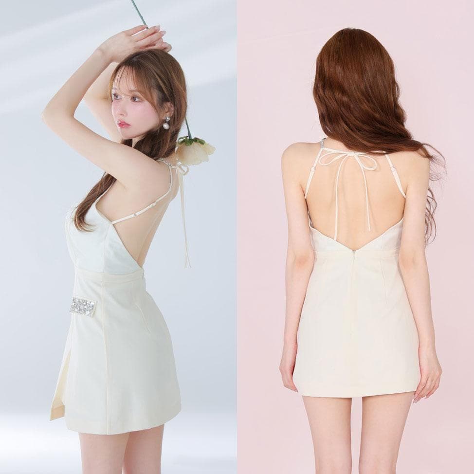 ANIER. アニエル ミニキャバドレス anier4051 ローブドフルール