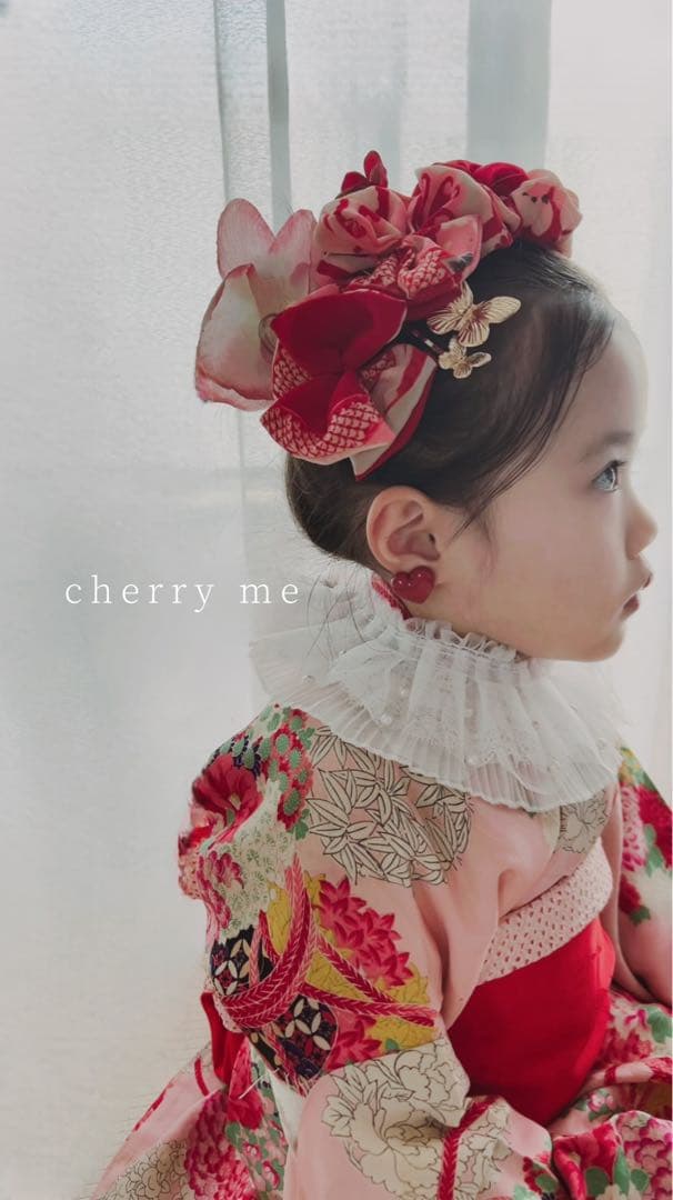 k*9様 七五三　七五三髪飾り　ヘッドドレス　着物髪飾り　リメイク髪飾り　054