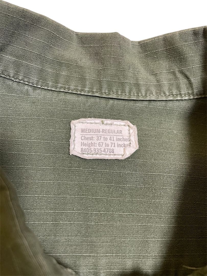 70s US ARMY ジャングルファティーグ 4th リップストップ