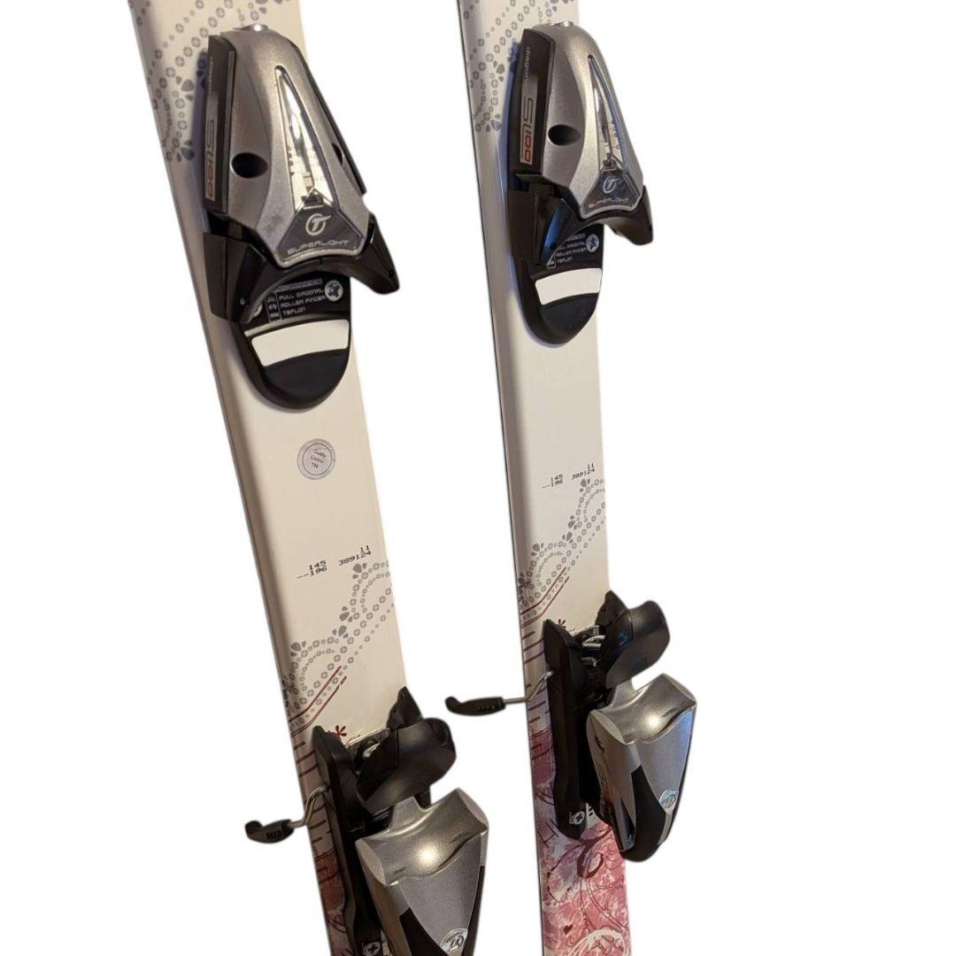 KAZAMA 145cm ジュニアスキー 板 ビンディング ストック 3点セット