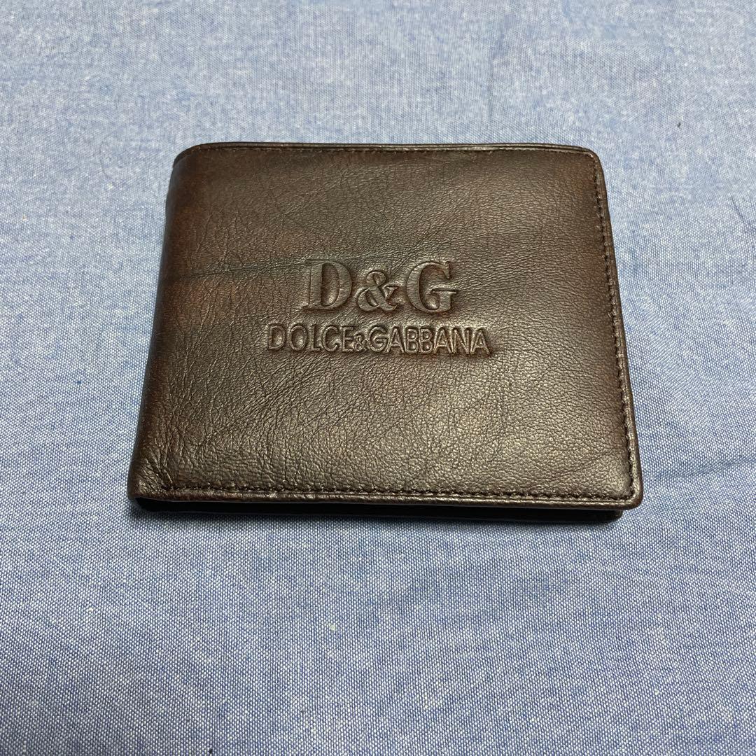 【新品未使用】ドルチェ&ガッバーナ 二つ折り 財布 ダークブラウン 外箱付属