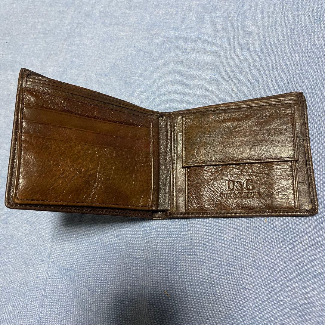 【新品未使用】ドルチェ&ガッバーナ 二つ折り 財布 ダークブラウン 外箱付属