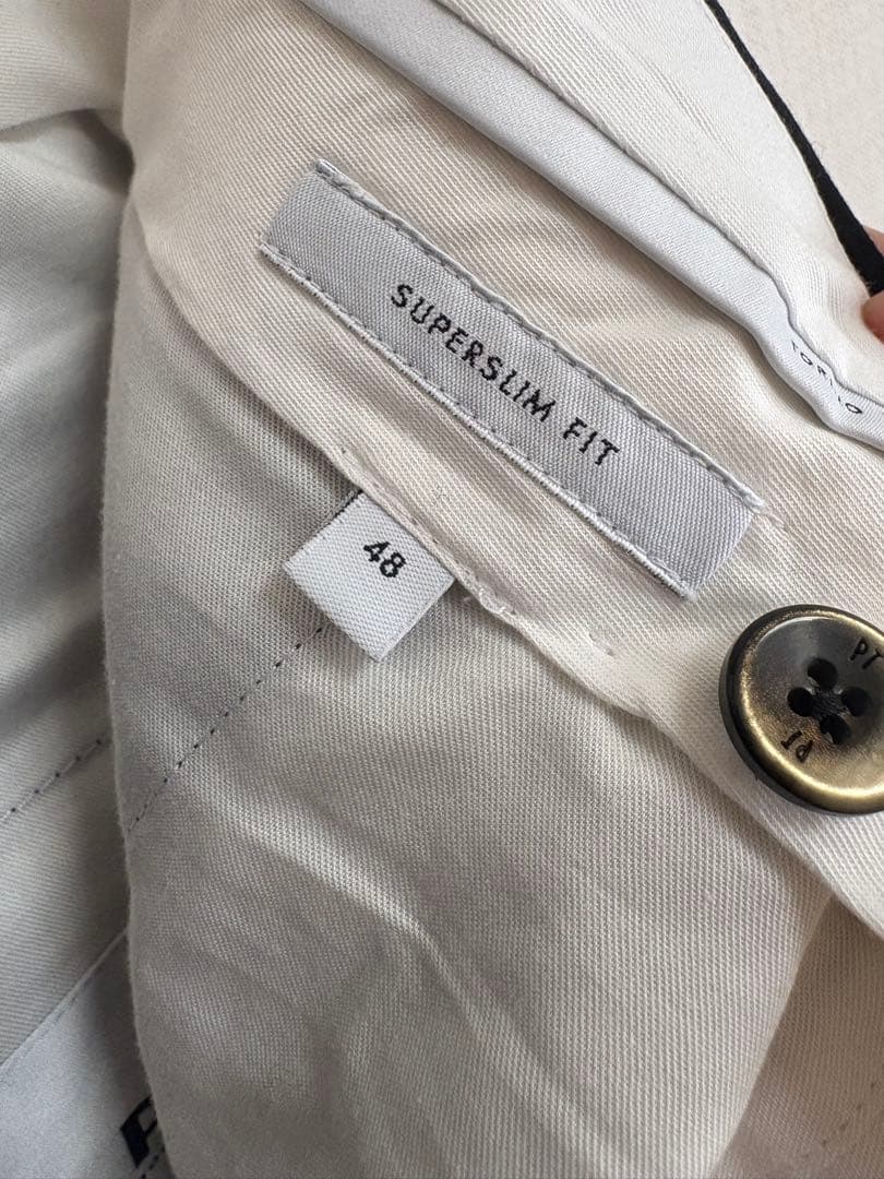 【美品】PT TORINO スーパースリムフィット ウォッシャブルウール 48