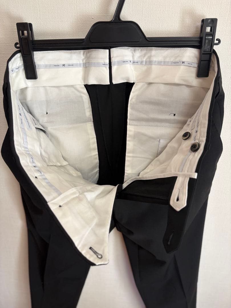 【美品】PT TORINO スーパースリムフィット ウォッシャブルウール 48