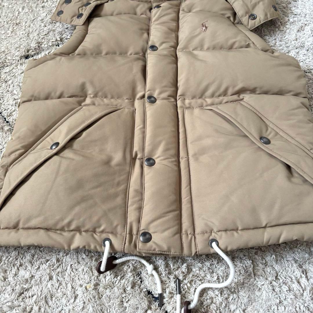 【極美品✨】ポロラルフローレン　ダウンベスト　フード　現行タグ　ポニー刺繍　XS
